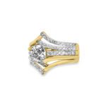 Round Diamond Statement Multi-Band Ring