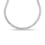 37.511 CTW Round Diamond Tennis Necklace - Ultimate Luxury and Brilliance