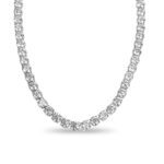 Round Diamond Tennis Necklace