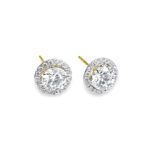 Brilliant 2.154 Ctw Round Diamond Stud Earrings - Timeless Elegance!