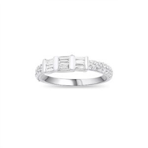 Baguette Diamond Baguette Pavé Band