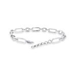 1.056 Ctw Round Diamond Link Bracelet