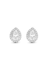 Round Diamond Halo Stud