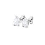 1.547 CTW Pear Diamond Stud Earrings - Exquisite Luxury Jewelry