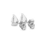 1.547 CTW Pear Diamond Stud Earrings - Exquisite Luxury Jewelry