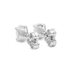 0.880 CTW Oval Diamond Stud Earrings - Timeless Elegance and Sparkle