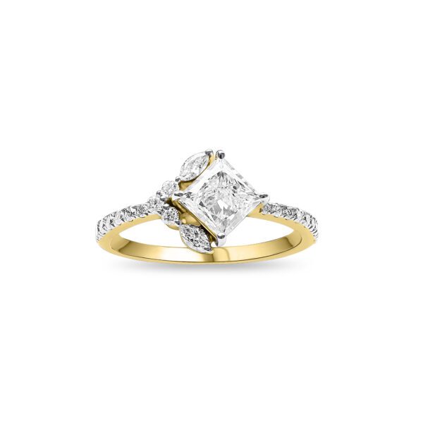 Elegant 1.284 CTW Round Diamond Accented Engagement Ring | Neptunes Blvd.