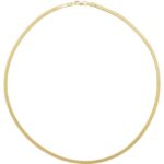 Flexible Herringbone Chain, 18", 14k Yellow Gold