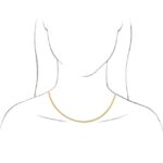 Flexible Herringbone Chain, 18", 14k Yellow Gold